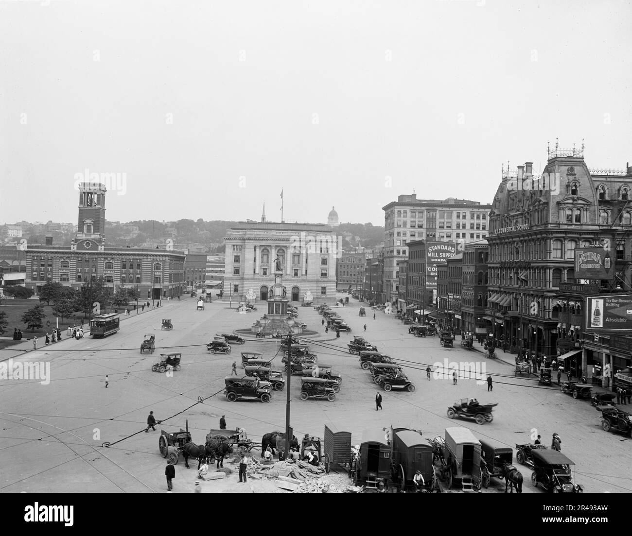 Exchange place, Providence, R.I., entre 1900 et 1920. Banque D'Images