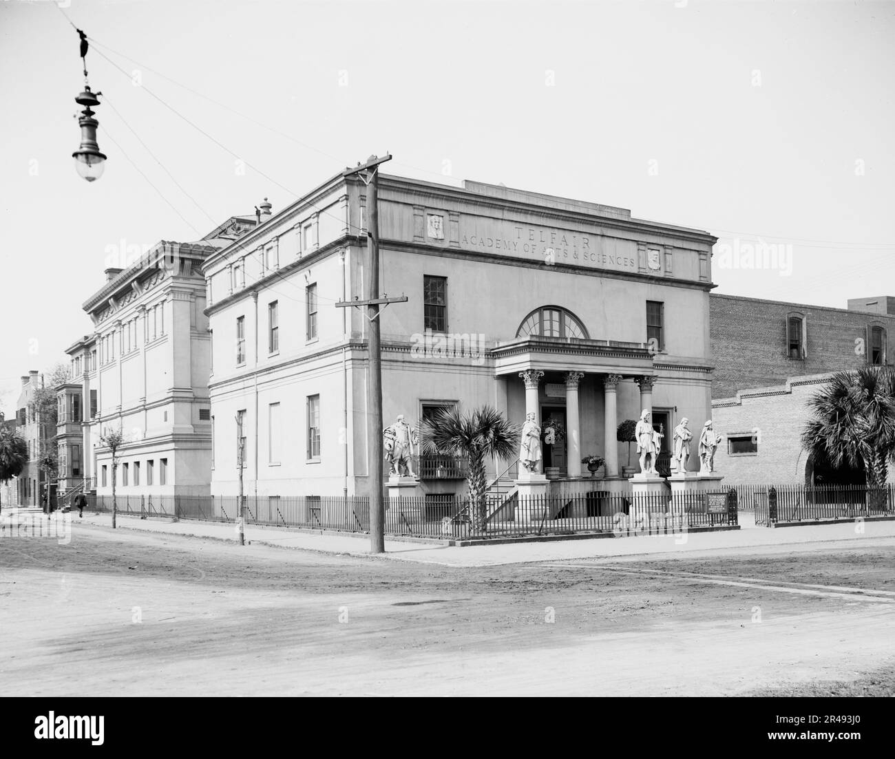 Telfair Academy of Arts and Sciences, Savannah, Géorgie, entre 1900 et 1920. Banque D'Images