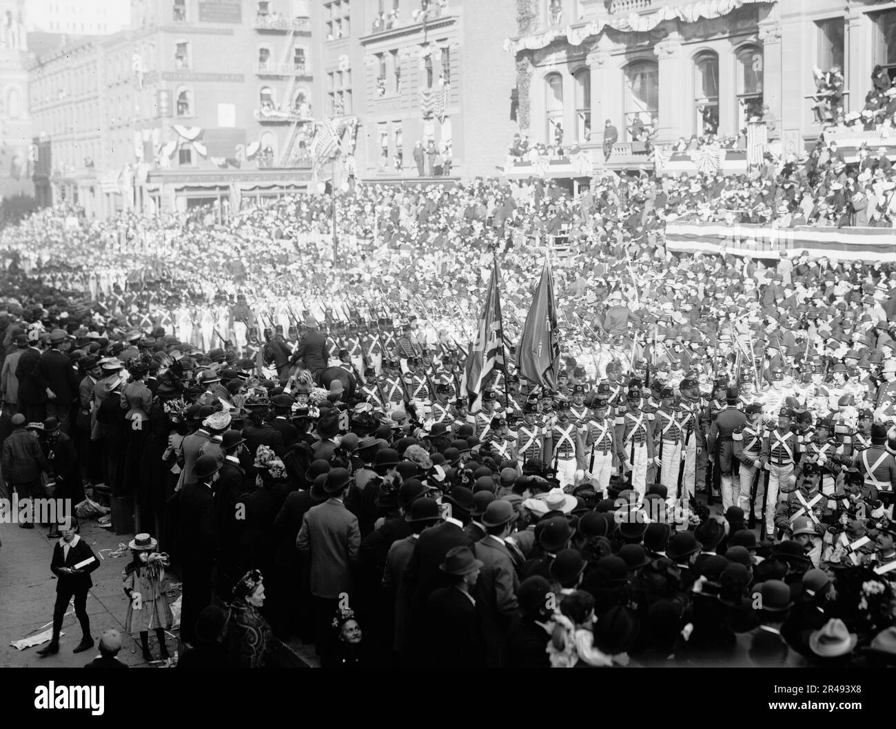 7th Regiment, garde nationale de New York, parade de Dewey, 1899 sept. 30. Banque D'Images