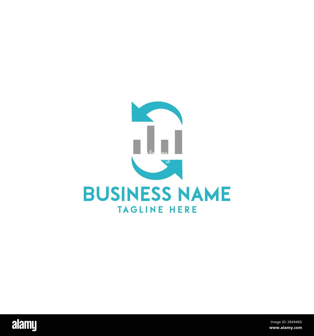 maison de finance, logo de finance, conception de logo minimaliste et d'entreprise dans le modèle vectoriel Illustration de Vecteur