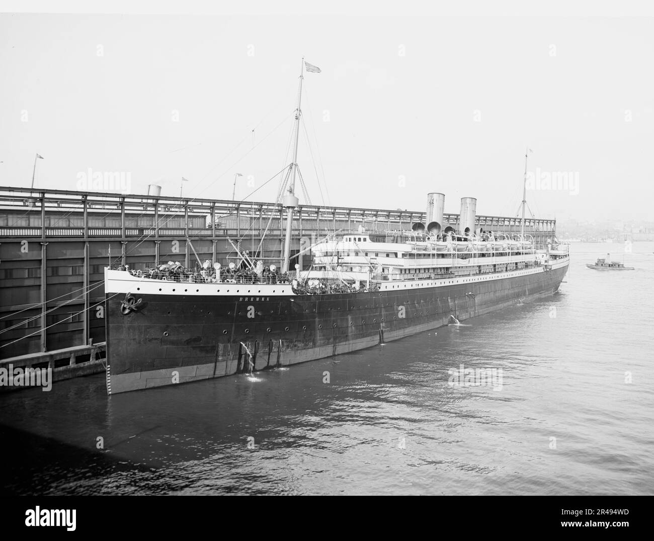 S. Bremen, North German Lloyde (c.-à-d. Lloyd) Pier, Hoboken, N.J., The, c1905. Banque D'Images