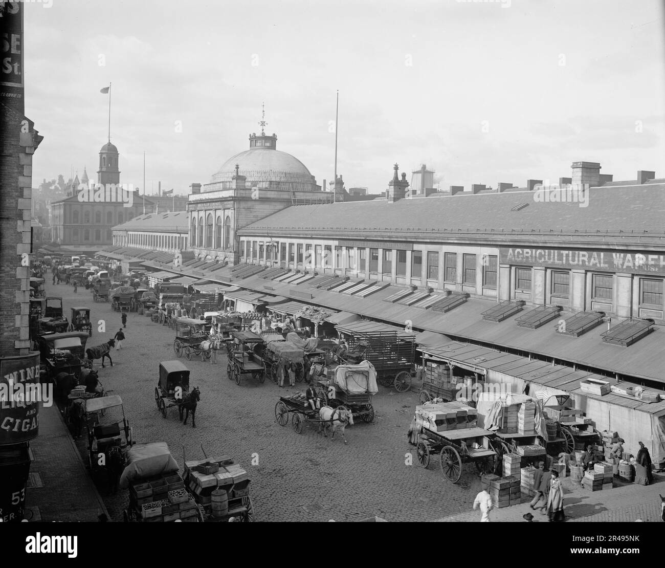 Quincy Market, Boston, Massachusetts, c1904. Banque D'Images