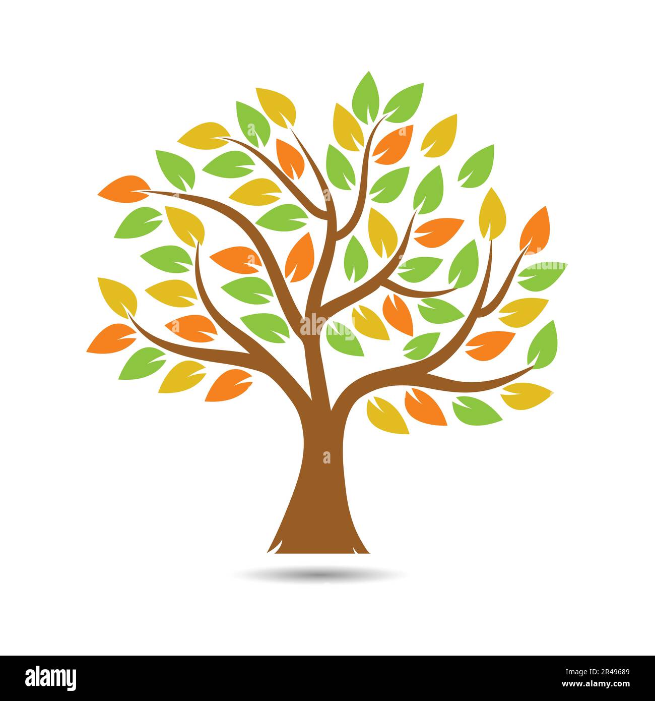 Logo Green Tree. Icône de l'arborescence vectorielle. Logo nature Illustration de Vecteur