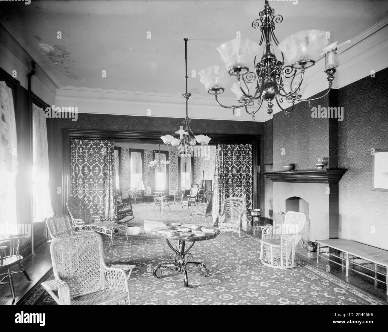 Salon, Country Club, grosse Pointe Farms [sic], entre 1900 et 1906. Banque D'Images