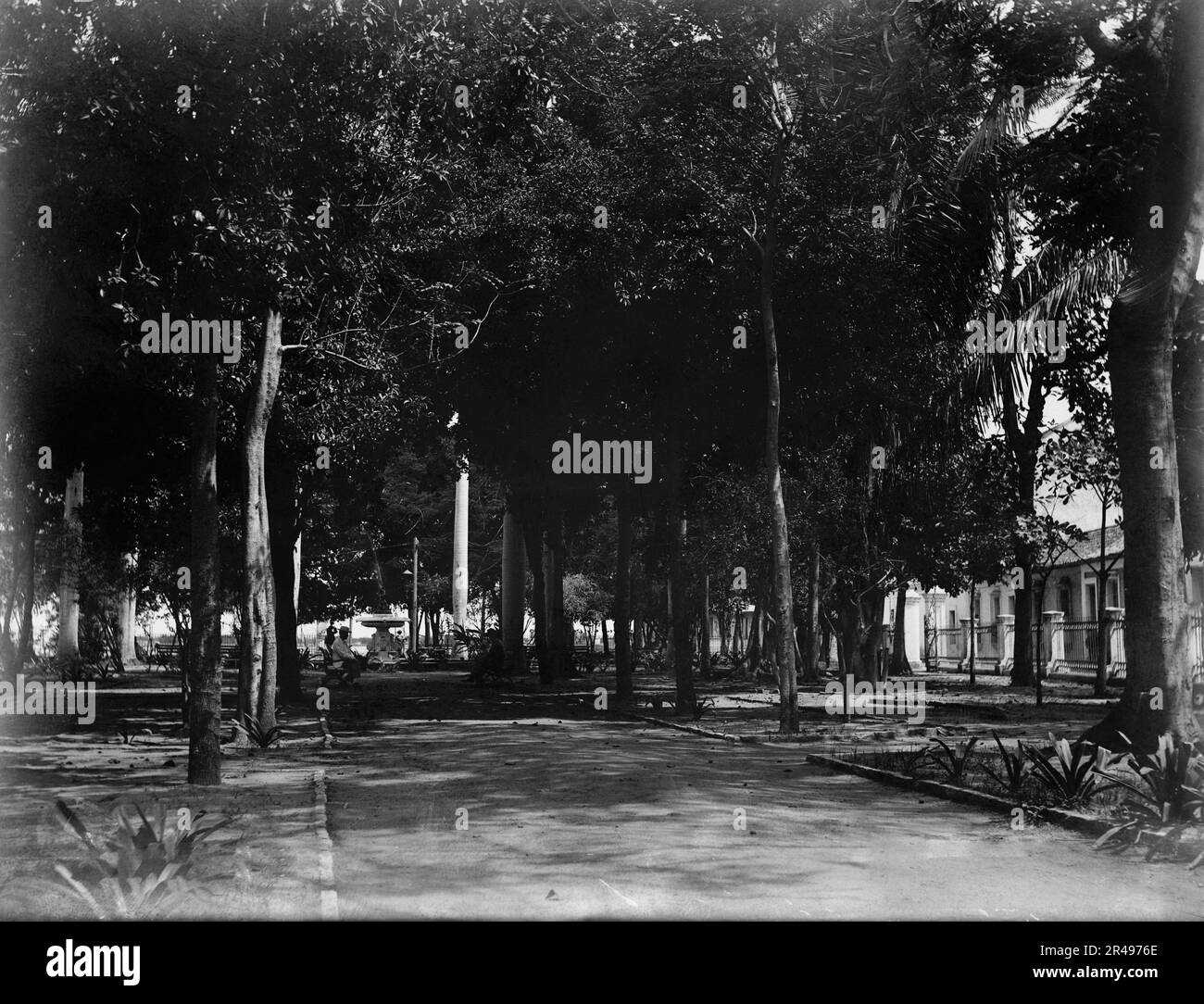 Plaza, Puerto Cabello, Venezuela, entre 1880 et 1901. Banque D'Images