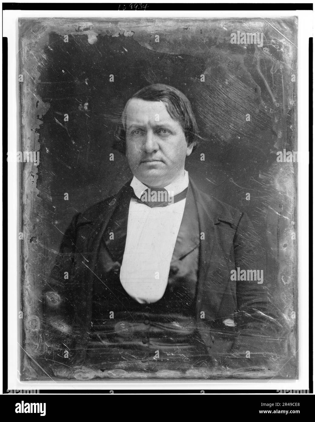 John P. Hale, portrait tête-et-épaules, face à l'avant, entre 1844 et 1860. Membre du Congrès démocratique du New Hampshire, 1843-1845, 1847-1853, 1855-1865; candidat à la liberté de la terre pour le Président, 1852. Banque D'Images