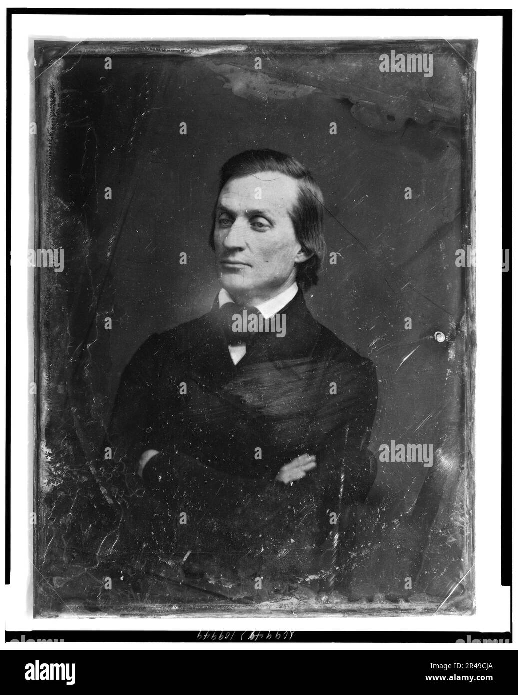 Solon Borland, portrait en demi-longueur, face aux trois quarts à gauche, entre 1844 et 1860. Sénateur démocratique de l'Arkansas, 1848-1853. Banque D'Images