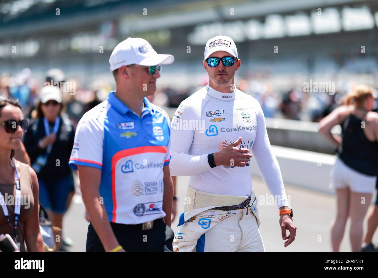 Indianapolis, États-Unis. 26th mai 2023. INDIANAPOLIS, INDIANA - 26 MAI : Graham Rahal participe à la compétition d'arrêt de fosse le jour de Carb avant l'Indy 500 2023 au circuit automobile d'Indianapolis sur 26 mai 2023 à Indianapolis, Indiana. Dixon a remporté le concours. Credit: Jeremy Hogan/Alay Live News Banque D'Images