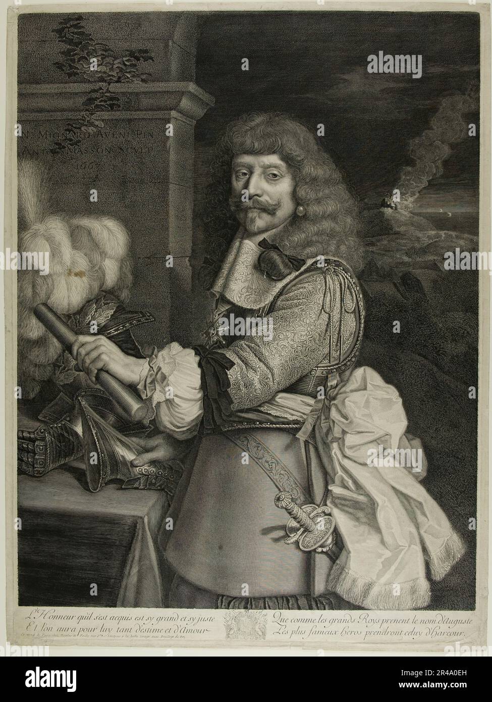 Portrait d'Henri de Lorraine, Comte d'Harcourt, Horsemaster de France, 1667. Banque D'Images