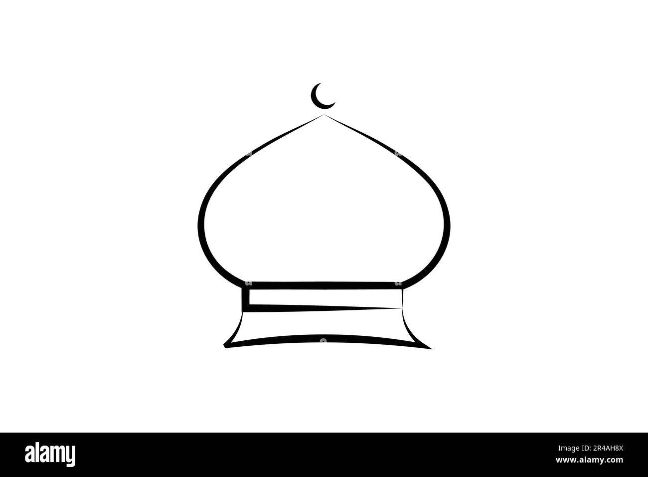 Icône des dômes de la mosquée. Icône relative à la mosquée islamique. Dessin à la main style icône. Conception vectorielle simple modifiable Illustration de Vecteur