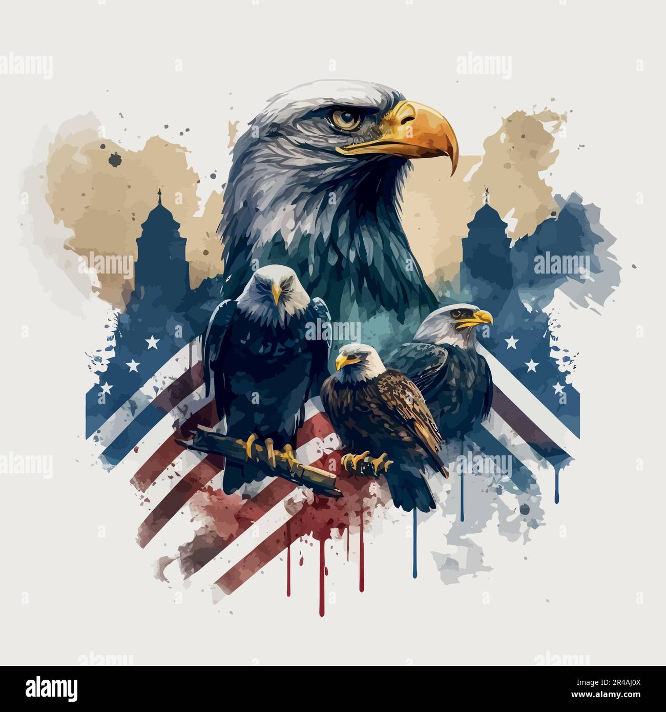 T-shirt Homme Patriotique USA – Drapeau Américain, 2nd Amendement, 100% Coton