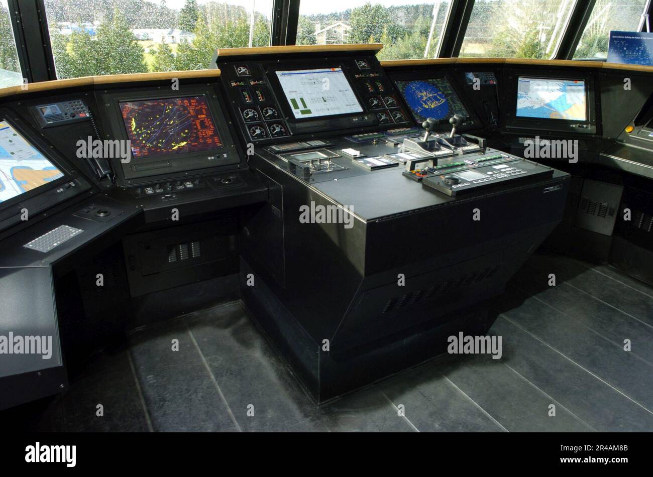 US Navy le pont à bord des États-Unis Le plus récent navire de la Marine, le littoral surface Craft-Experimental (X-Craft), Sea Fighter (FSF 1) Banque D'Images