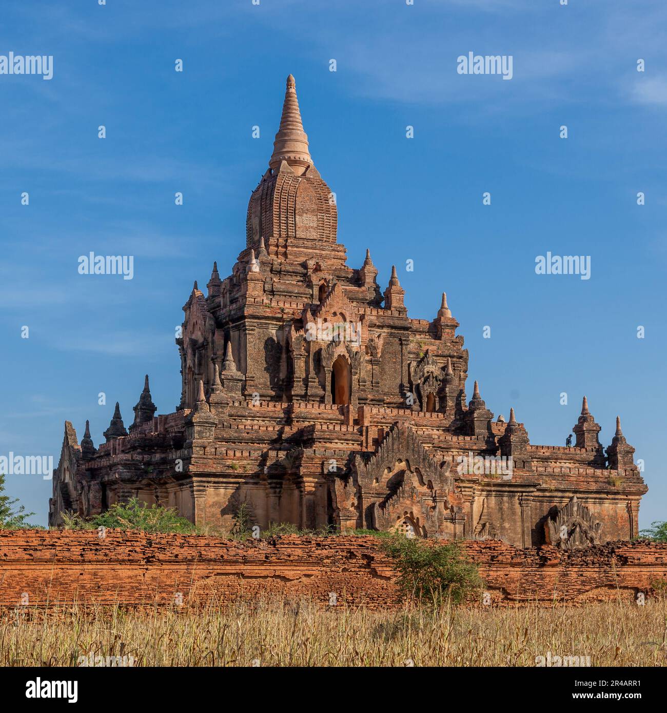 Vieux temple bouddhiste en brique. Pagode à Bagan, Myanmar. Banque D'Images