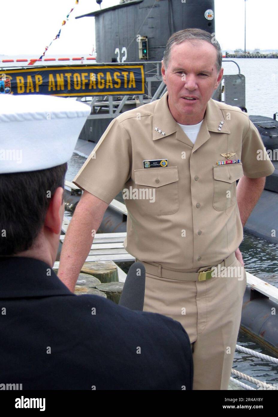 Le commandant DE la Marine AMÉRICAINE, deuxième flotte-OTAN, la flotte ...