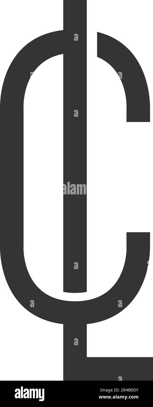 Logo LC. Illustration du vecteur d'icône CL Illustration de Vecteur