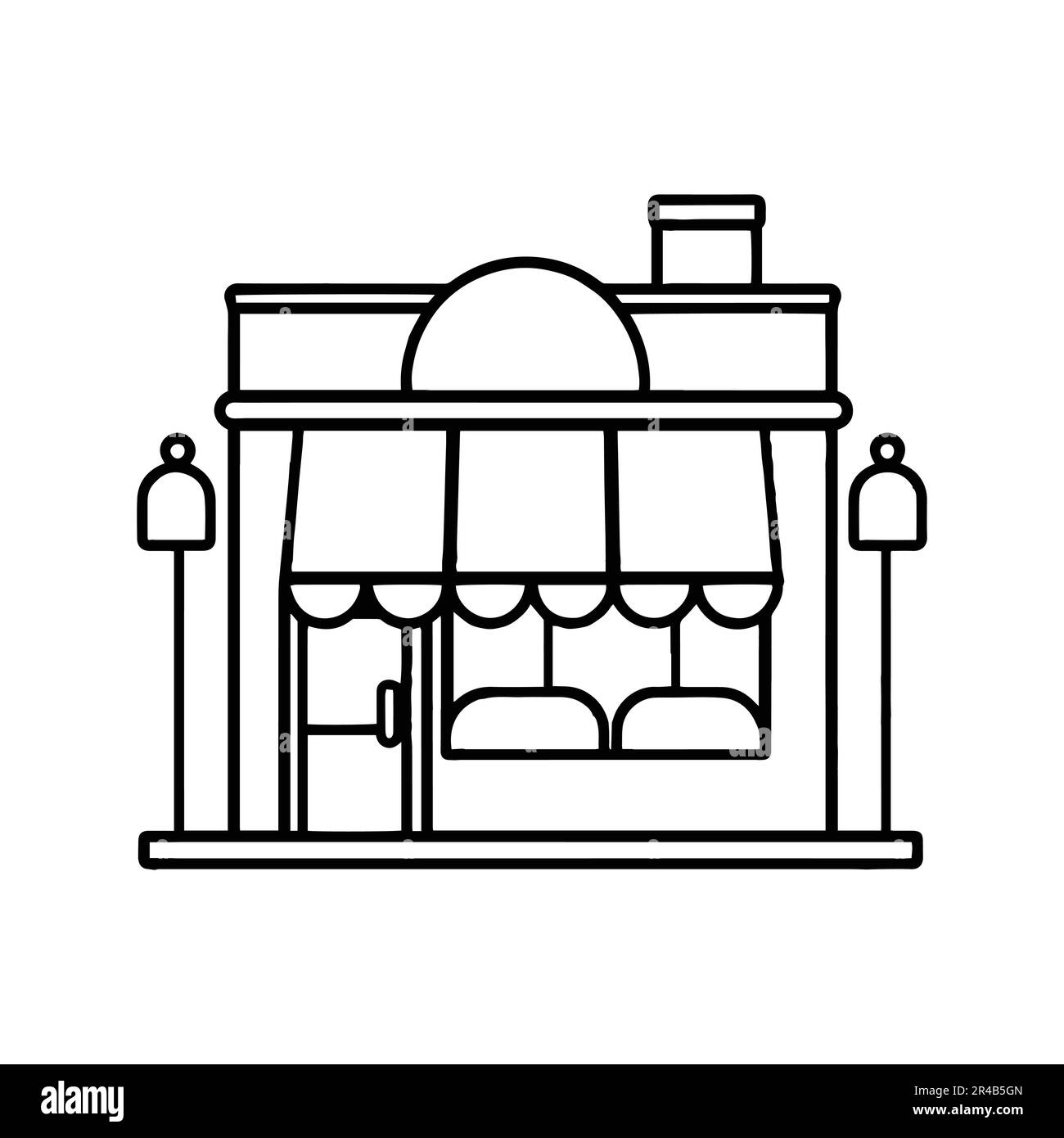 faites le plein d'œuvres d'art à lignes plates isolées en arrière-plan Illustration de Vecteur