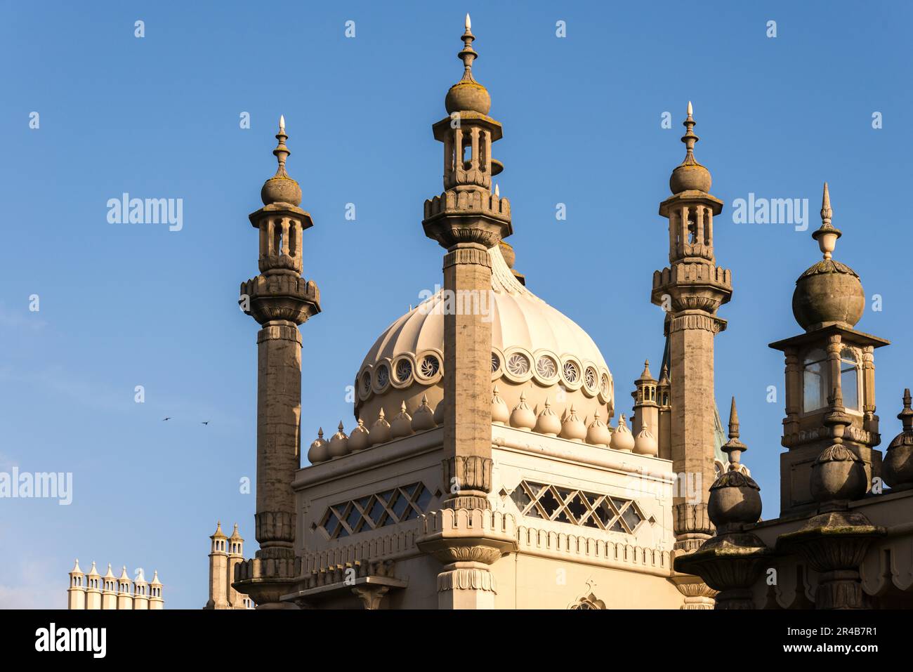 Vue sur le Royal Pavilion à Brighton Banque D'Images