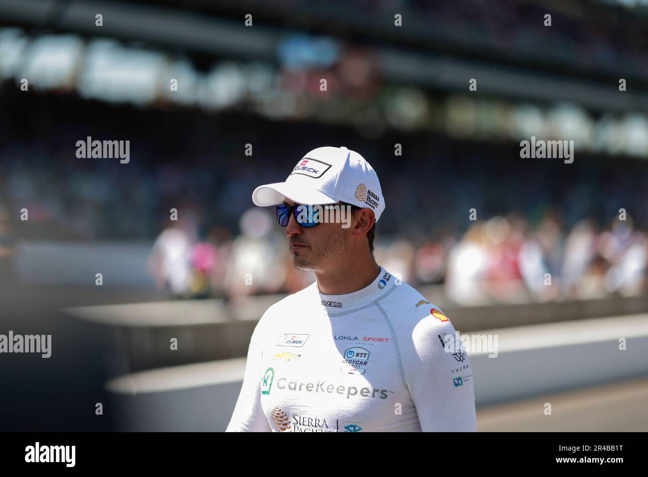 Indianapolis, États-Unis. 26th mai 2023. Graham Rahal participe à la compétition d'arrêt de fosse le jour de Carb avant que l'Indy 500 2023 à Indianapolis Motor Speedway à Indianapolis.Dixon ne remporte la compétition. (Photo de Jeremy Hogan/SOPA Images/Sipa USA) crédit: SIPA USA/Alay Live News Banque D'Images