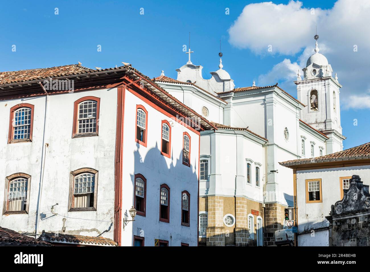 Cathédrale de Santo Antonio, Diamantina, Minas Gerais, Brésil Banque D'Images