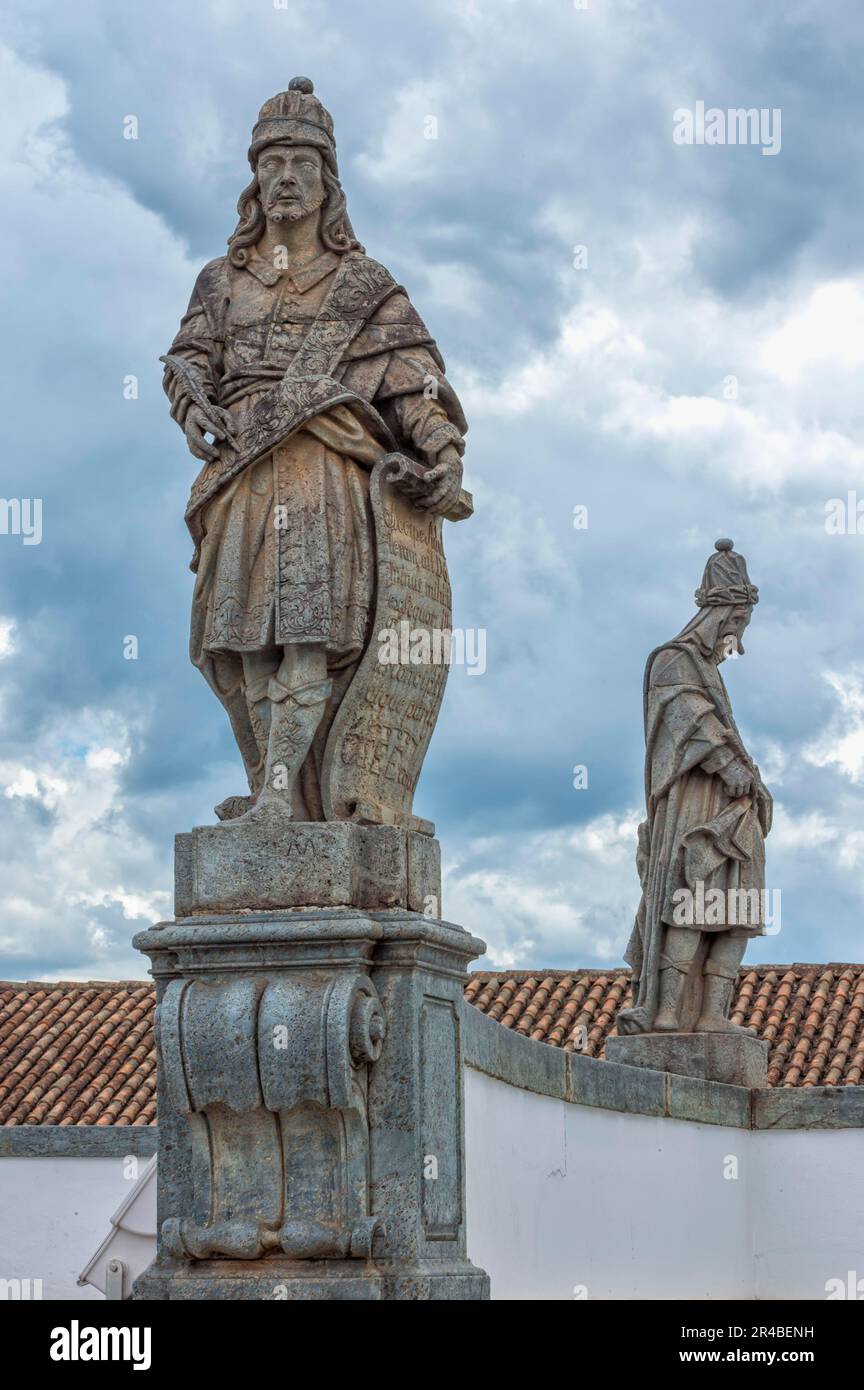 Statue du Prophète Hosea, Santuario Matosinhos, par Aleijandinho, Eglise de BOM Jesus de Matozinhos, Congonhas do Campo, Minas Gerais, Brésil Banque D'Images