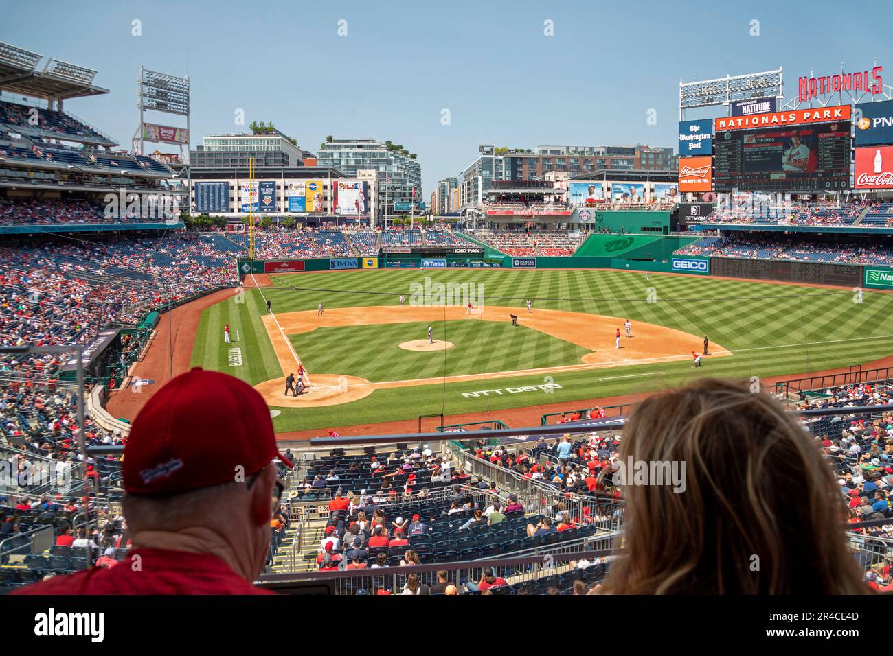 Washington, DC - les Tigres de Detroit jouent les nationaux de Washington à Nationals Park. Banque D'Images