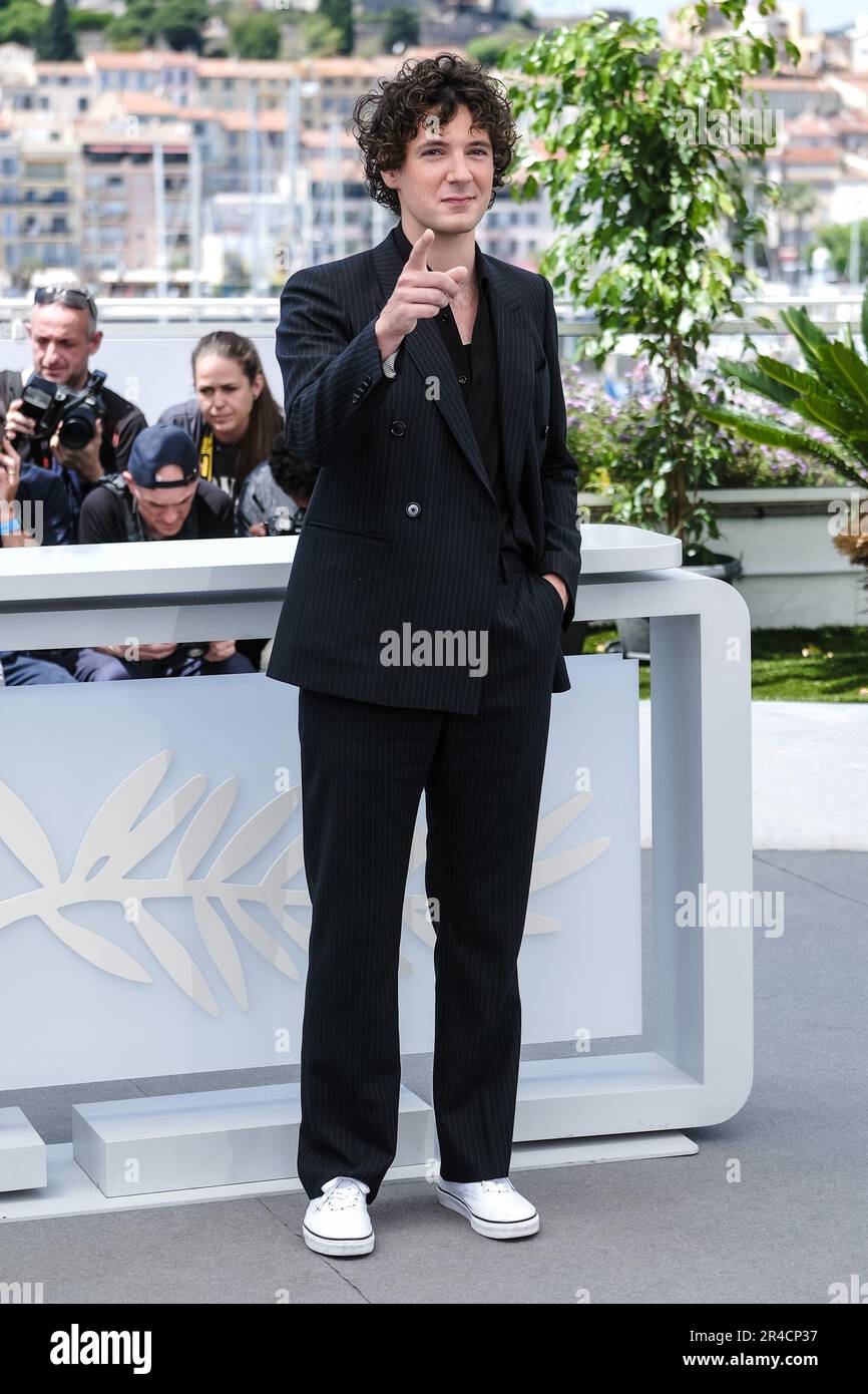 Cannes, France. 27th mai 2023. Vincent Lacoste photographié pendant le photocall pour Elemental dans le cadre du Festival International du film de Cannes 76th au Palais des Festivals de Cannes, France photo de Julie Edwards/Alay Live News Banque D'Images