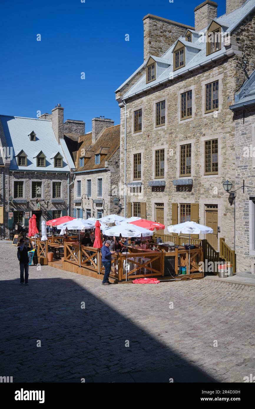 Rue notre-Dame, petit-Champlain, Québec, Canada Banque D'Images
