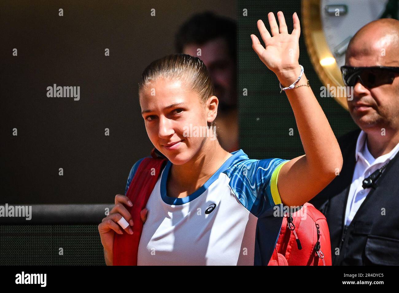 Paris, France. 27th mai 2023. Diane PARRY de France lors d'un match d'exposition de Roland-Garros 2023, tournoi de tennis Grand Slam, aperçus sur 27 mai 2023 au stade Roland-Garros à Paris, France - photo Matthieu Mirville/DPPI crédit: DPPI Media/Alamy Live News Banque D'Images