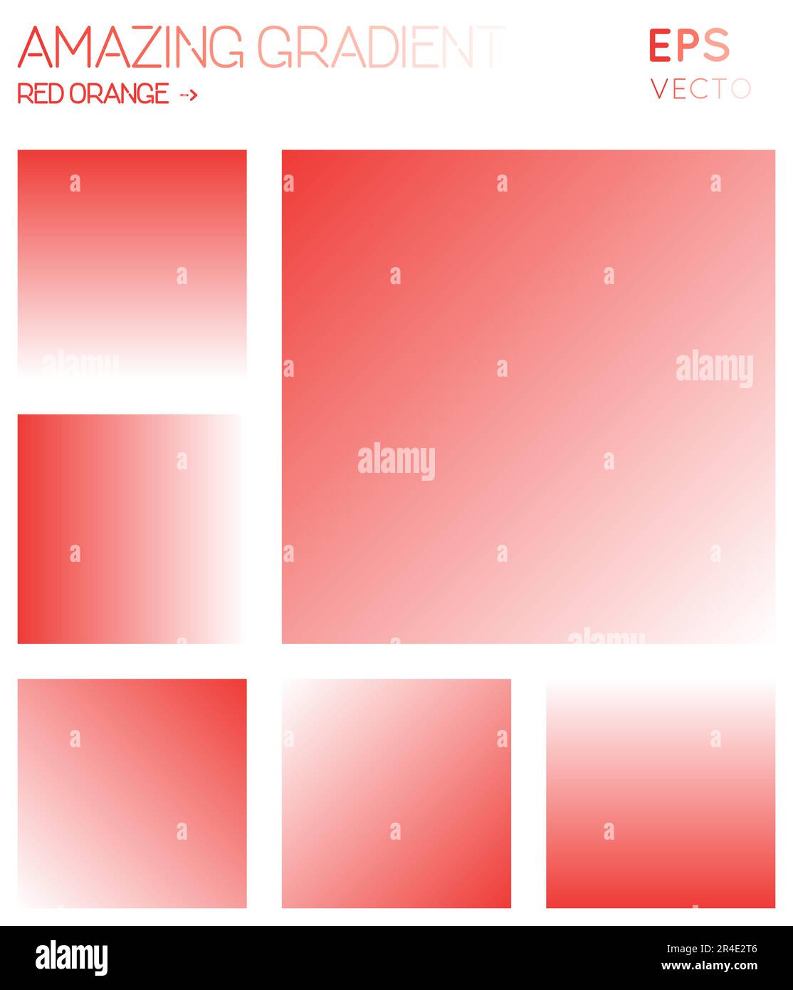 Dégradés colorés en rouge et orange, tons de couleur blanche. Arrière-plan dégradé adorable, illustration vectorielle étonnante. Illustration de Vecteur