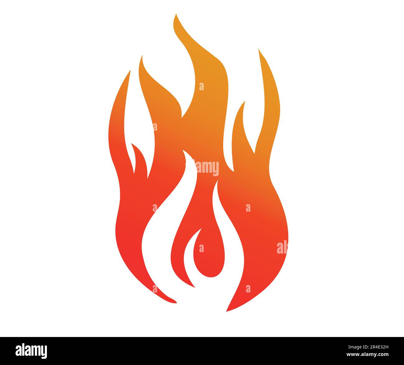 modèle vectoriel de conception d'icône de feu Illustration de Vecteur