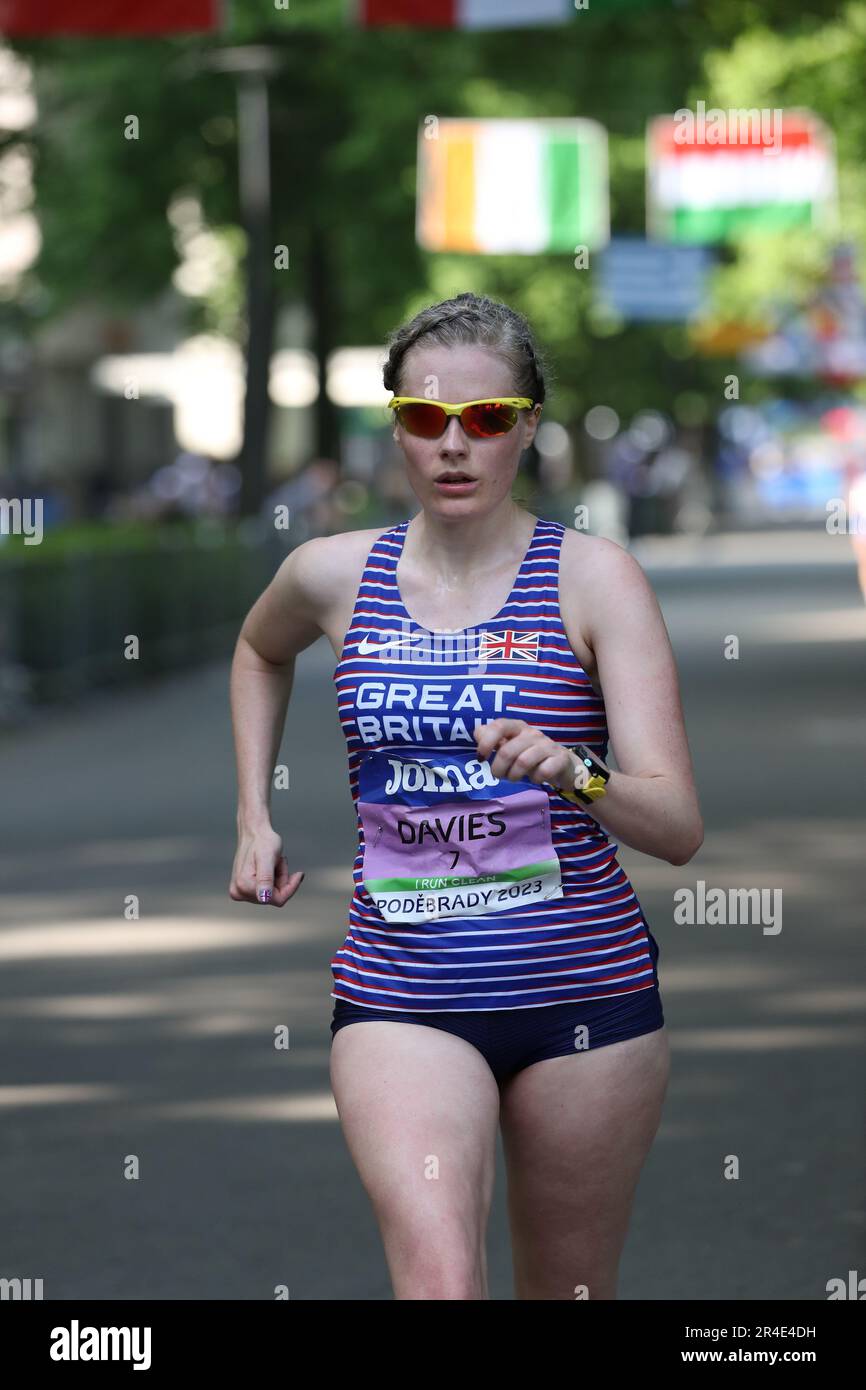 Bethan Davies dans le 35km au Championnat européen de l'équipe de marche de course 2023 Banque D'Images