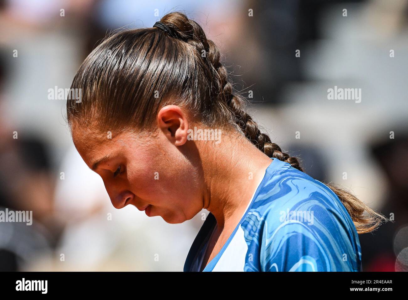 Diane PARRY de France lors d'un match d'exposition de Roland-Garros 2023, tournoi de tennis Grand Slam, aperçus sur 27 mai 2023 au stade Roland-Garros à Paris, France - photo: Matthieu Mirville/DPPI/LiveMedia Banque D'Images