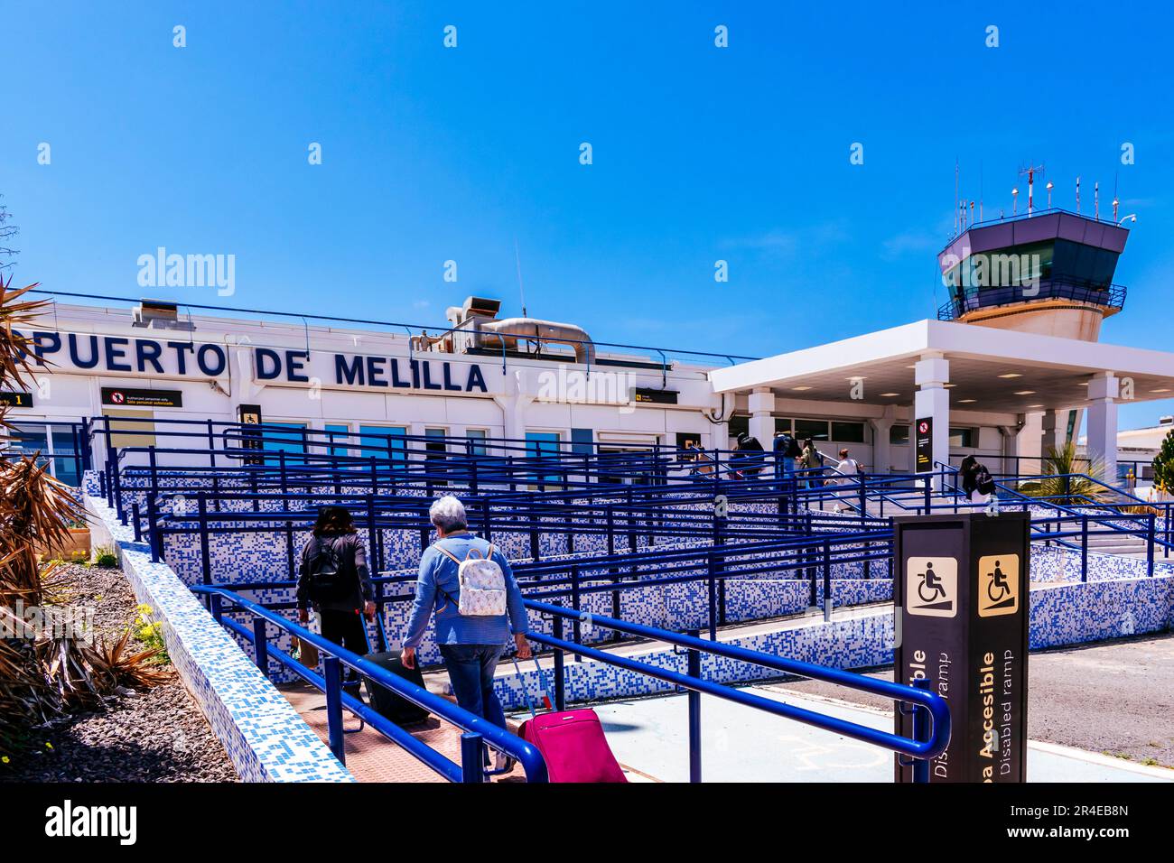Aéroport de Melilla. Melilla, Ciudad Autónoma de Melilla, Espagne, África, UE. Banque D'Images