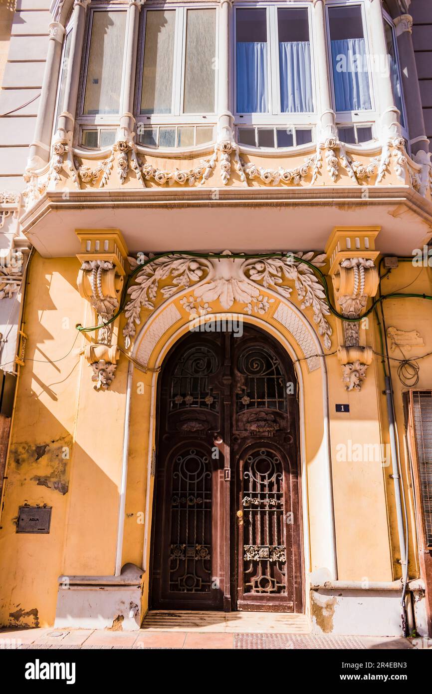 House of David J. Melul est le meilleur travail moderniste de l'architecte Enrique Nieto, le chef-d'œuvre du modernisme floral à Melilla et l'un des plus Banque D'Images