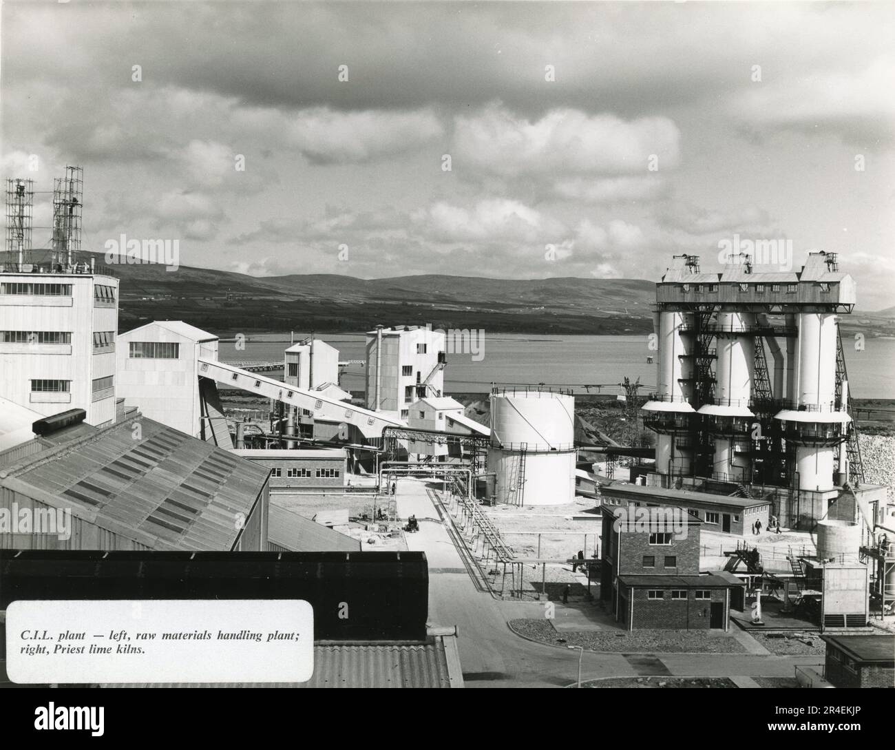 Ouverture officielle de l'usine de production de carbide et d'acétylène à Maydown, près de Londonderry, en Irlande du Nord, sur 15 juin 1960. Carbide Industries Limited faisait partie du British Oxygen Group of Companies. Banque D'Images