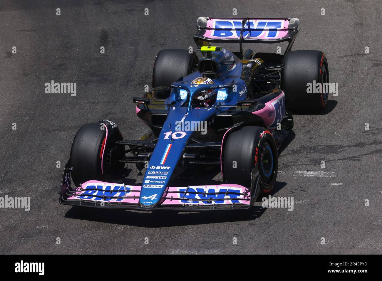 Monte Carlo, Monaco. 27th mai 2023. Pierre Gasly d'Alpine est en train de prendre la route pendant la pratique 3 avant le Grand Prix de Monaco F1 au circuit de Monaco sur 27 mai 2023 à Monte-Carlo, Monaco. (Credit image: © Beata Zawrzel/ZUMA Press Wire) USAGE ÉDITORIAL SEULEMENT! Non destiné À un usage commercial ! Banque D'Images