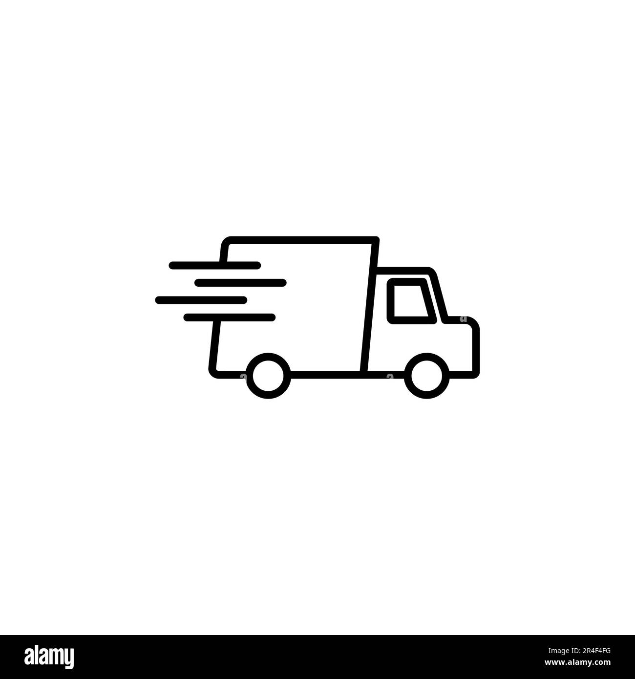 Vecteur d'icône de camion de livraison rapide. Icône du chariot de livraison. icône de livraison rapide Illustration de Vecteur
