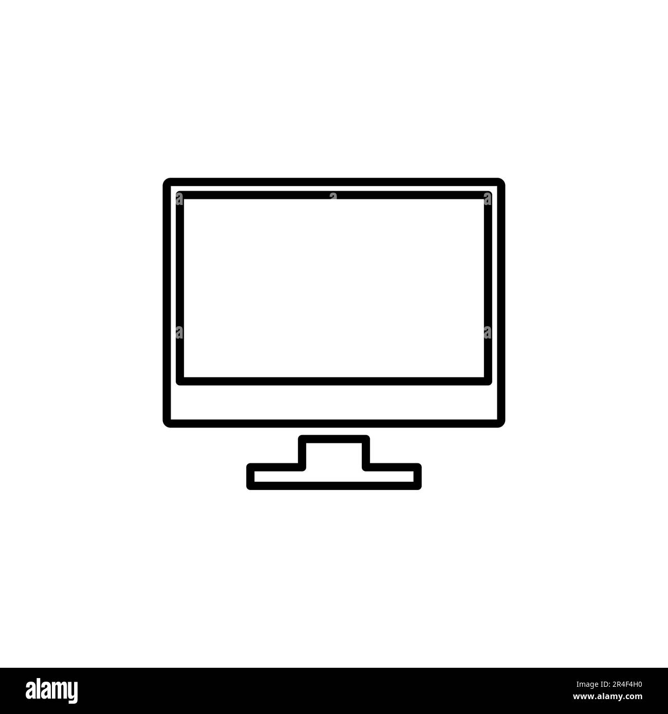 Vecteur d'icône d'ordinateur. vecteur d'icône de moniteur d'ordinateur. Illustration de Vecteur