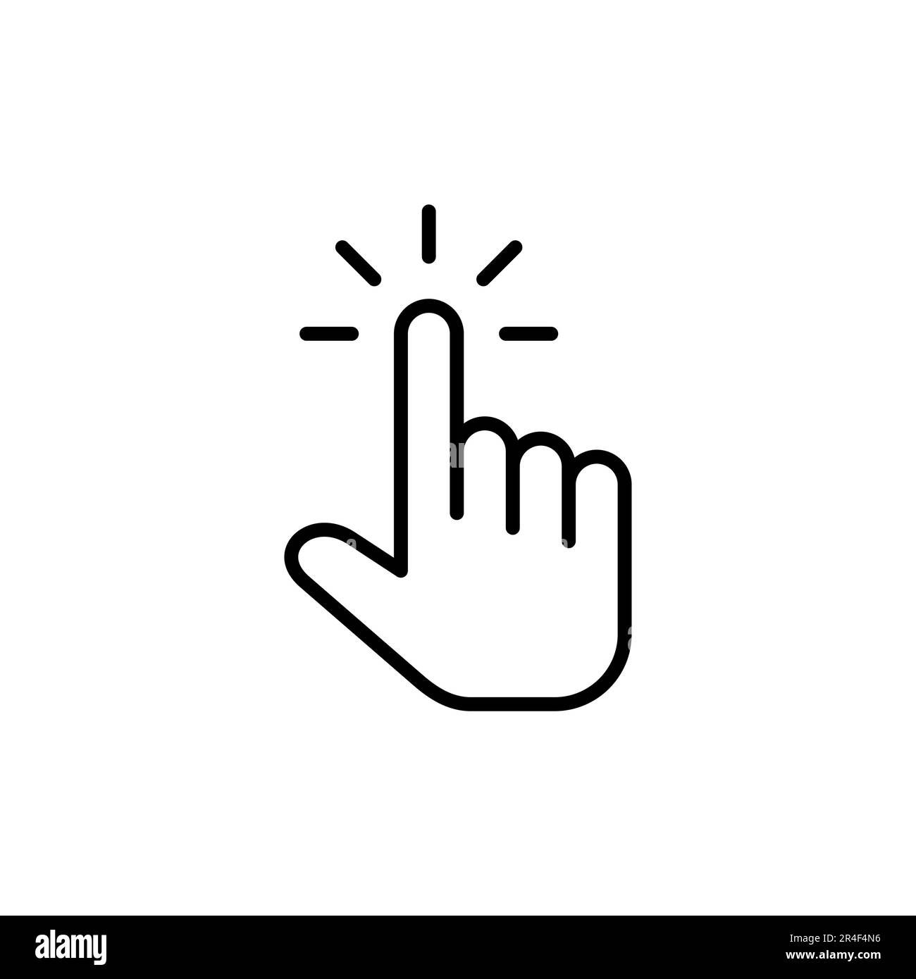 Icône du curseur de la main. vecteur d'icône de curseur. icône du curseur de la main clik Illustration de Vecteur