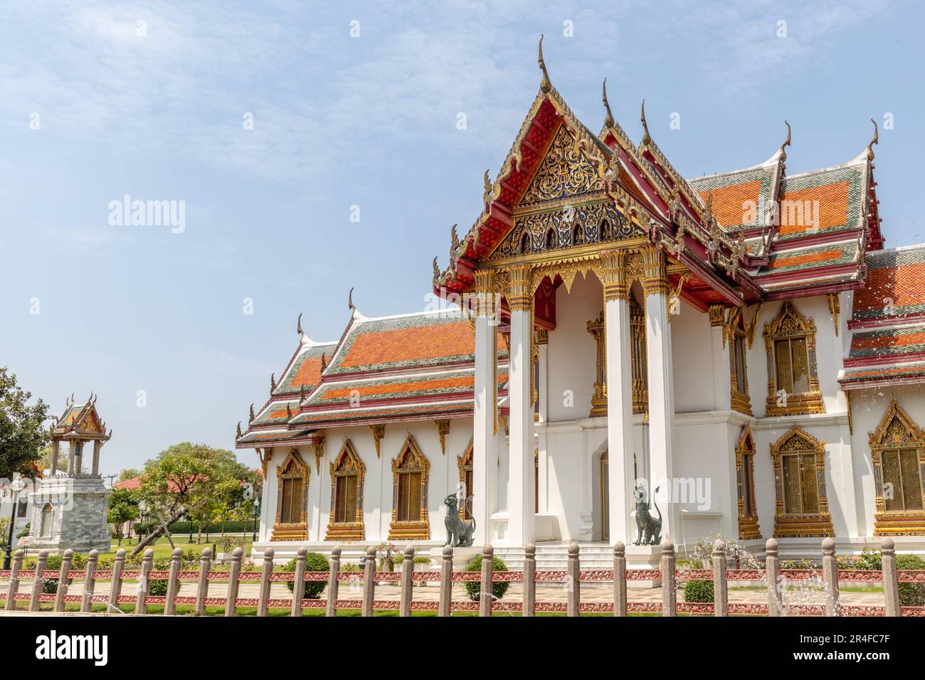 Wat Benchamabophit Dusitvanaram (Temple de marbre), temple bouddhiste (wat) à Bangkok, Thaïlande Banque D'Images