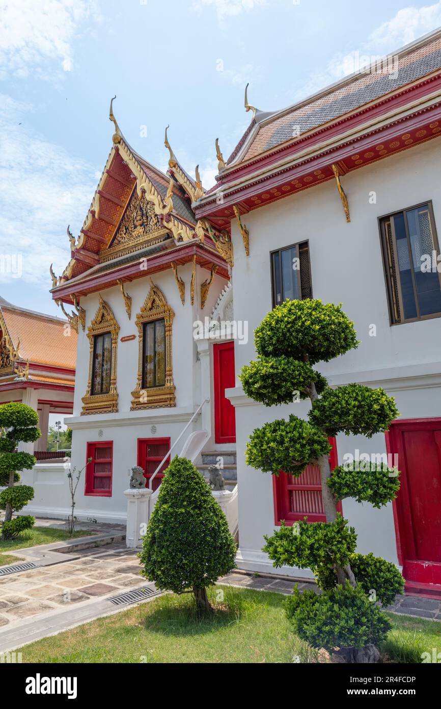 Wat Benchamabophit Dusitvanaram (Temple de marbre), temple bouddhiste (wat) à Bangkok, Thaïlande Banque D'Images