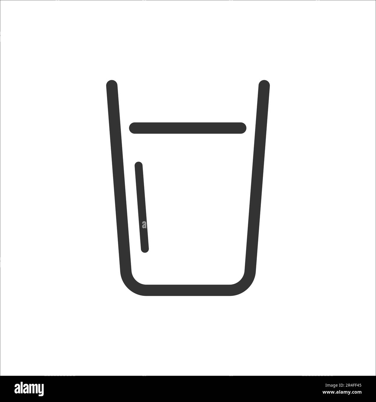 Icône représentant un verre d'eau Illustration de Vecteur