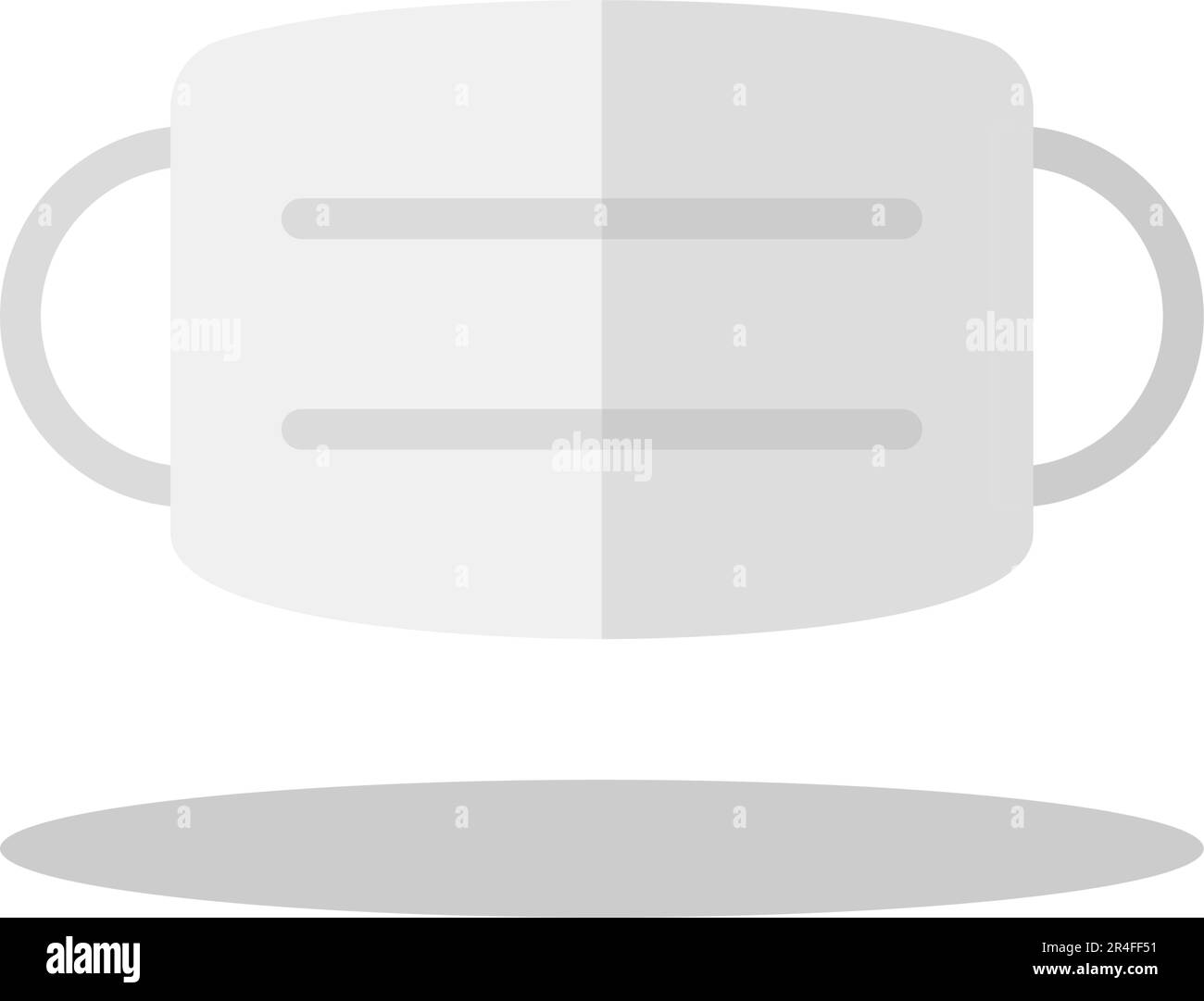 Icône de masque de grippe sur fond blanc Illustration de Vecteur