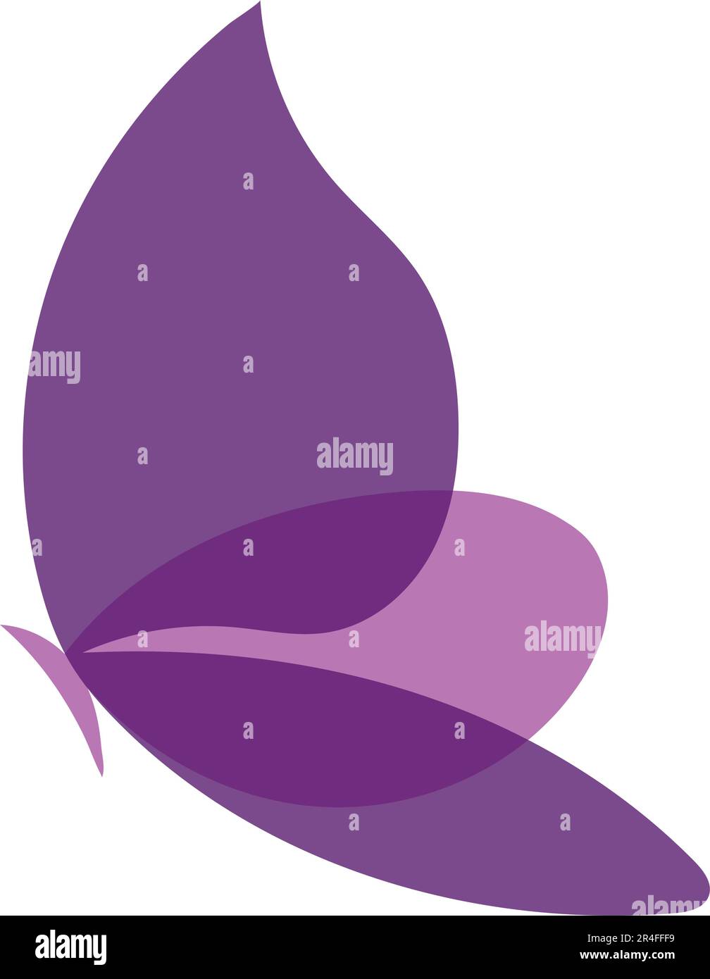motif vectoriel avec logo papillon violet Illustration de Vecteur