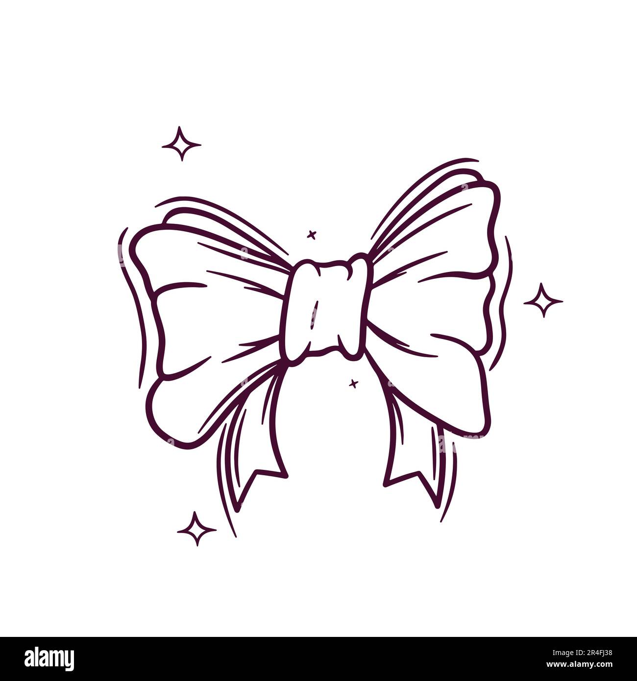Noeud papillon dessin Banque d'images vectorielles - Page 3 - Alamy