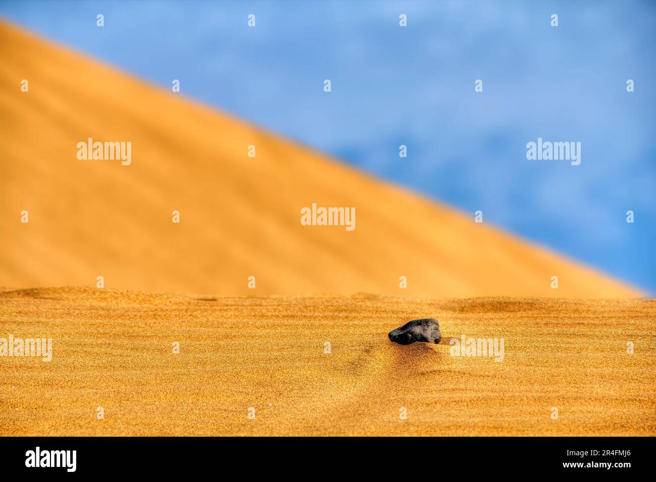 Galets dans le désert de Maspalomas sur Gran Canaria, Espagne Banque D'Images