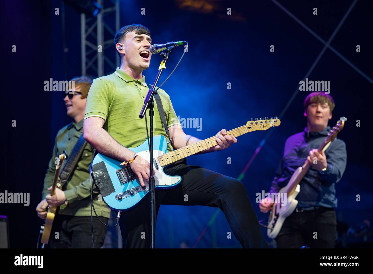 Warrington, Royaume-Uni. 27th mai 2023. The K's in the big top le jour 1 du festival de la semaine NBHD 2023 de Warrington, Credit: Gary Mather/Alay Live News Banque D'Images