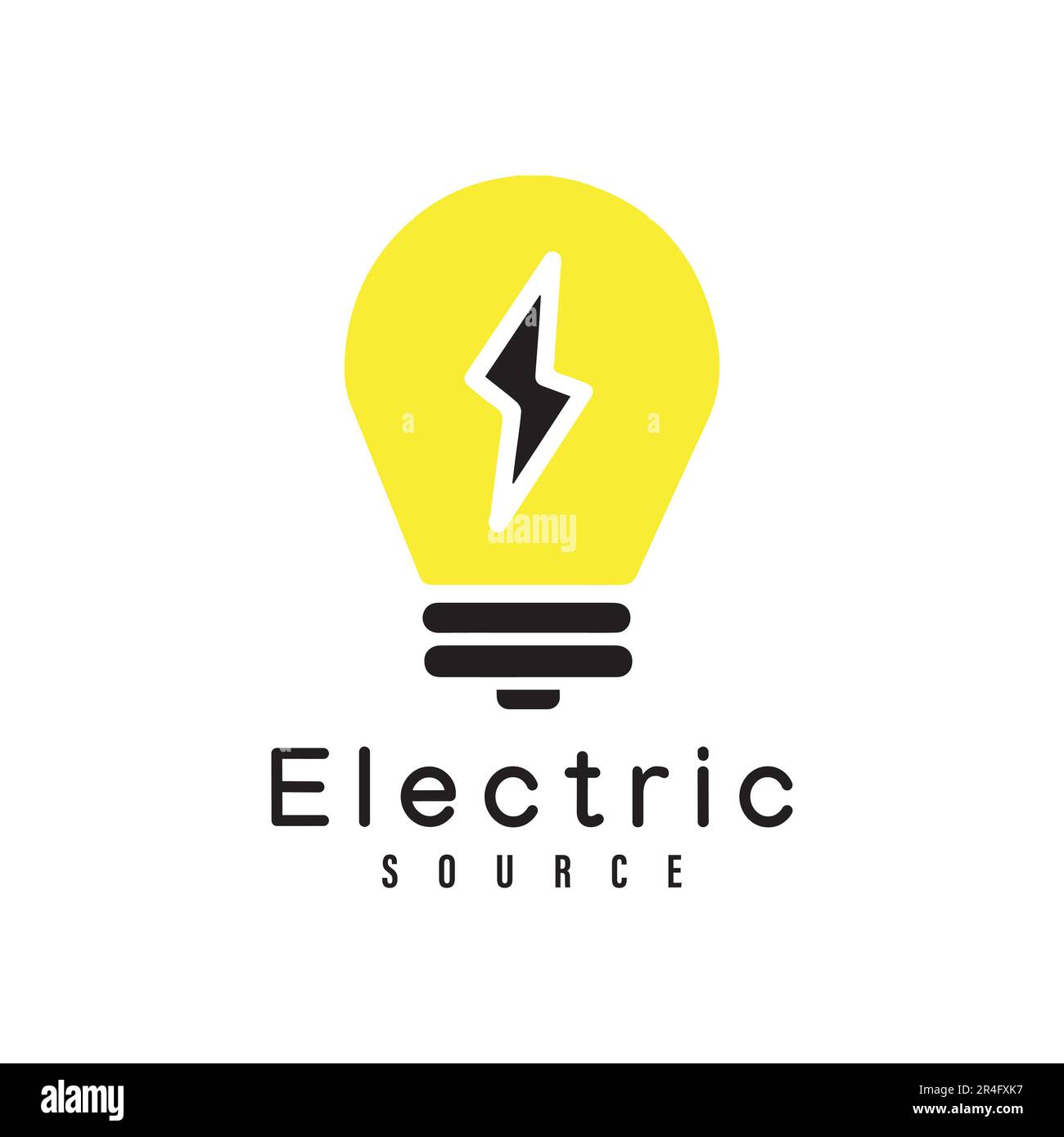 Logo Electric Bull Design logo Electric Idea Illustration de Vecteur