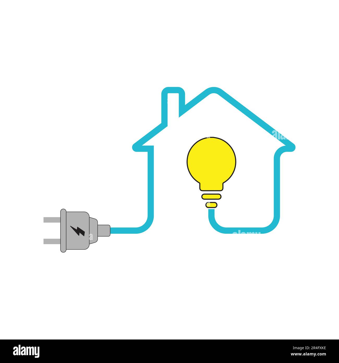 Logo Electric Bull Design logo Electric Idea Illustration de Vecteur