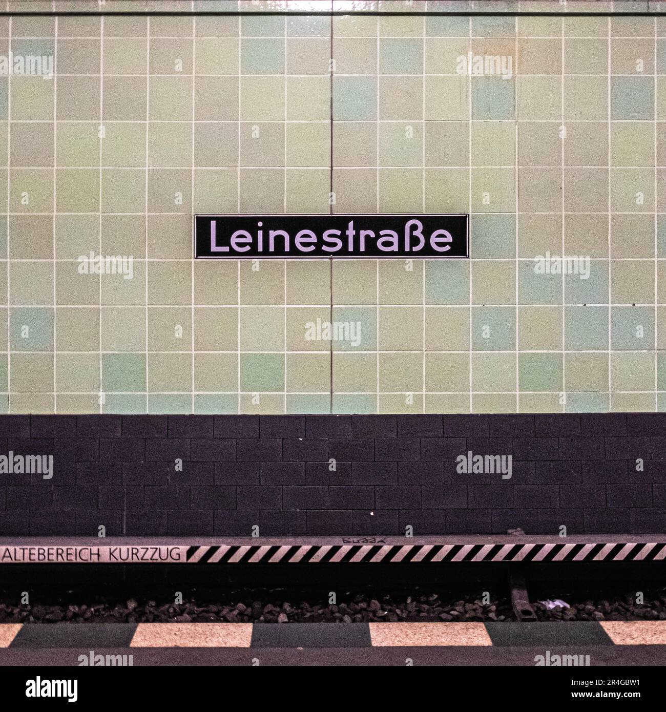 U Leinestrasse, station de métro U-Bahn dessert la ligne U8 et a ouvert ses portes en 1929. Neukölln, Berlin, Allemagne la gare a été ouverte sur 4 août, Banque D'Images
